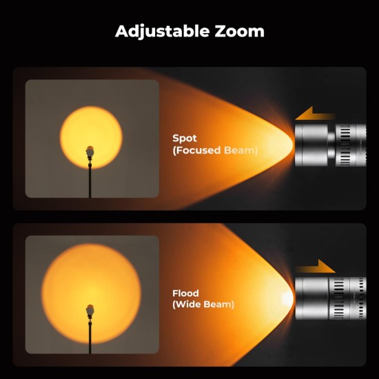 K&F CONCEPT RGB Snoot Flashlight for Photography